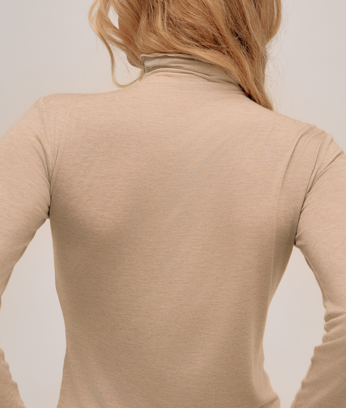 Modal & Cashmere High Neck Top