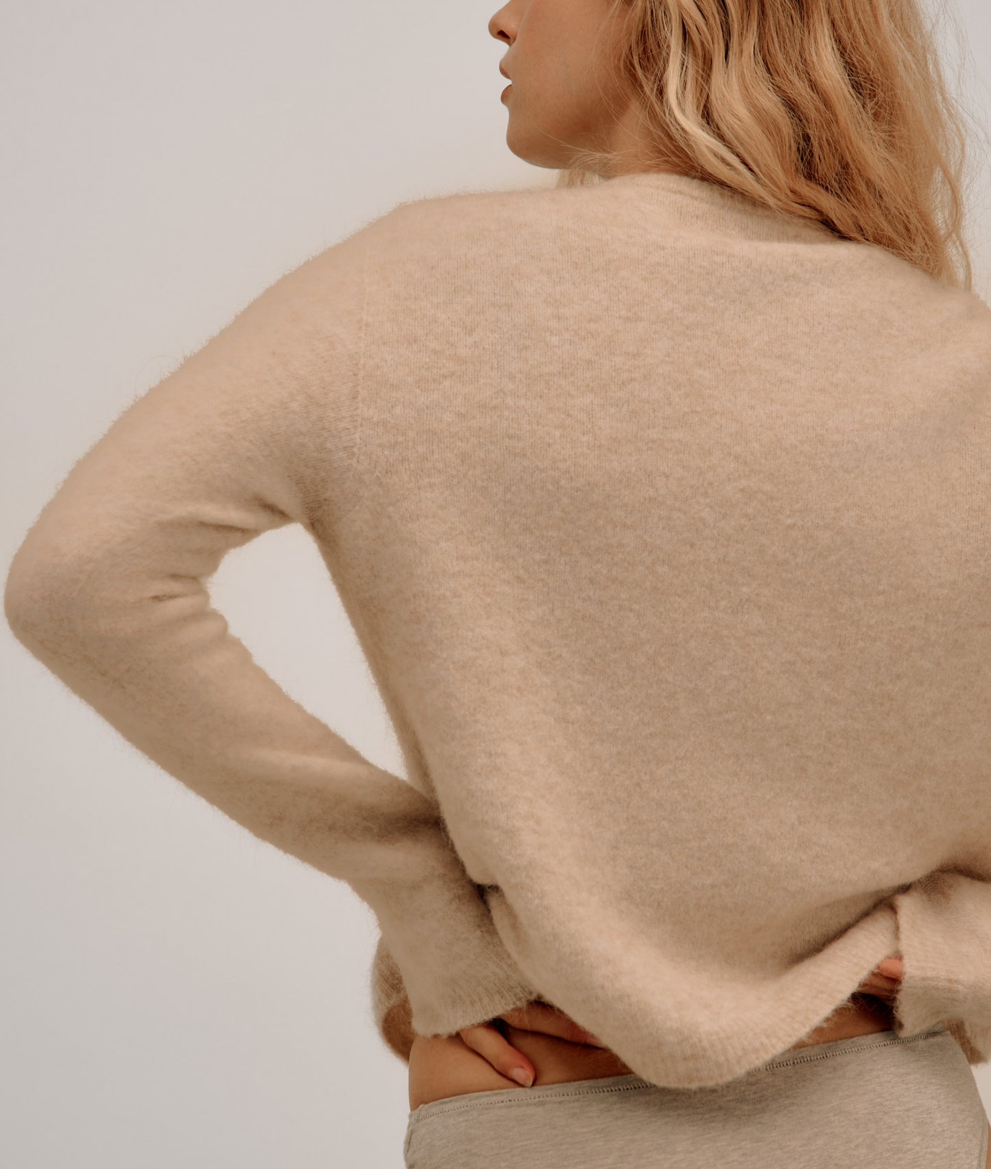 Cardigan Col Rond - Beige