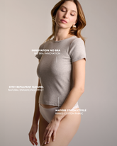 Ribbed Cotton Tee-shirt