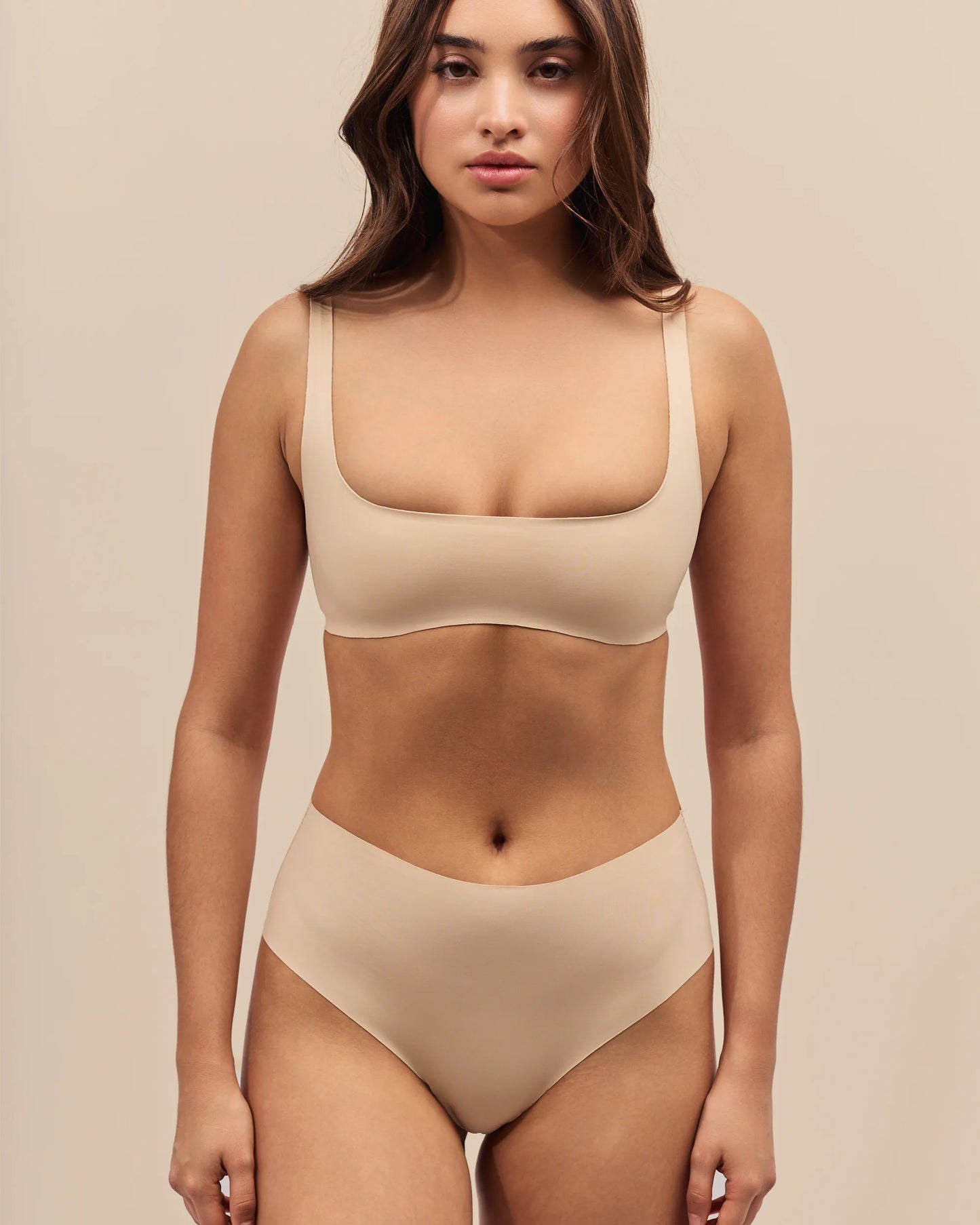 The Lift Seamless High-Waist Brief - Light Beige