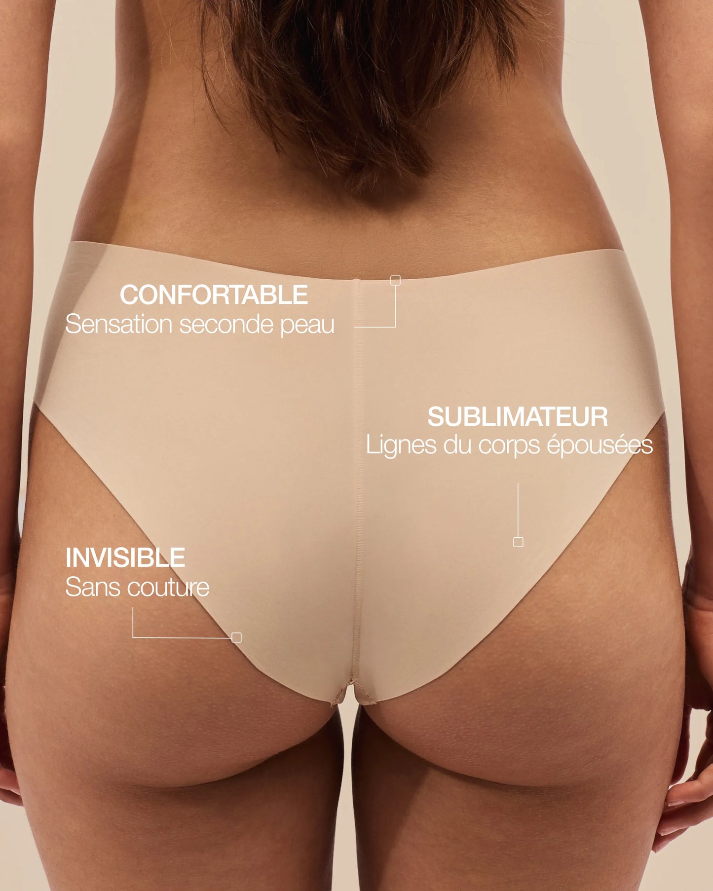 Seamless Shorts The Lift - Light Beige