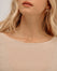 Cashmere & Modal Flared-Neckline Top - Beige
