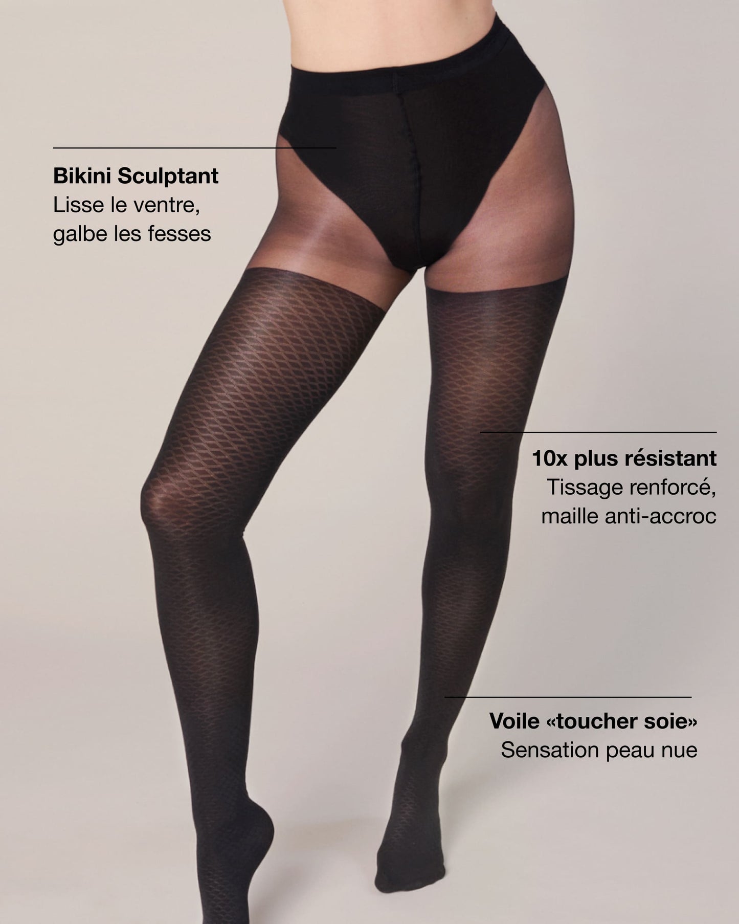 The Perfect Tights - Sculpting Bikini | Chevron
