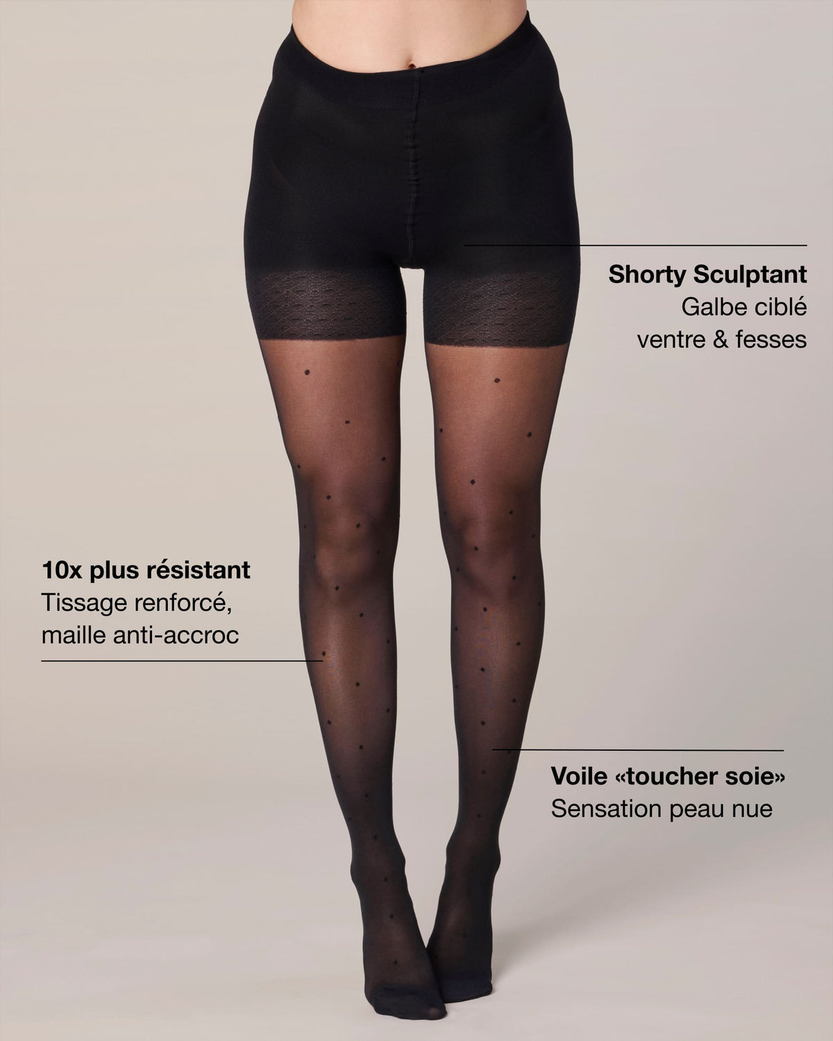 Shaping Shorty Tights - Plumetis - 2025 Edition