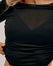 Flared Neck Cashmere & Modal Top - Dark