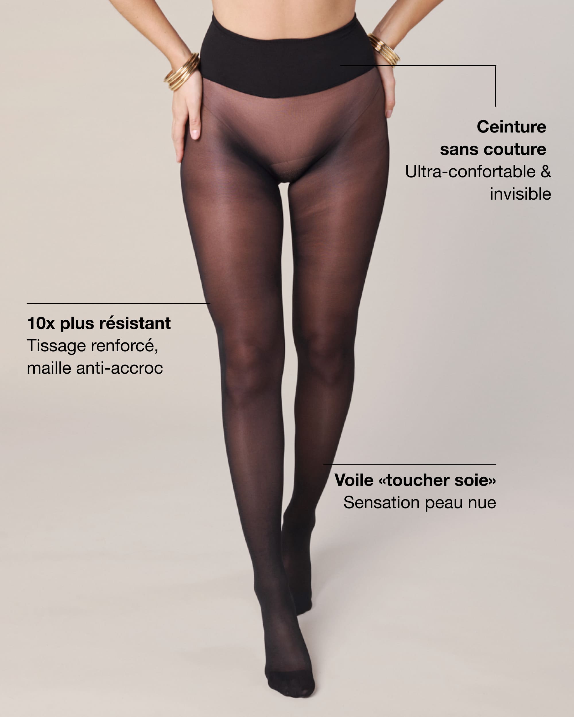 Le Collant Parfait - Sans Couture - Dark 40D