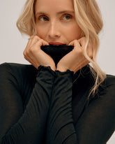 Top Col Montant Cachemire & Modal