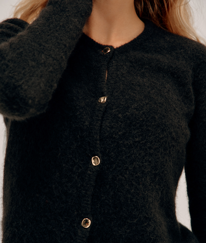 Cardigan Col Rond - Dark