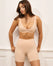 Sculpting Open Back Shorts - Light Beige