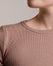 Tee-shirt Coton Côtelé - Light Taupe