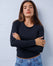 Long Sleeve Cotton Top - Dark
