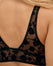 Flocked Tulle Wrap Bra