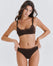 Floral Lace Plunge Bra - Mocha