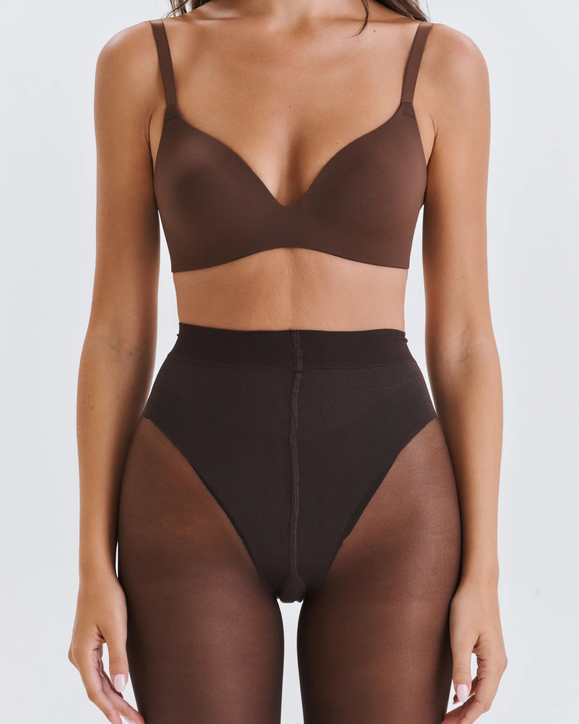 Collant Bikini Sculptant - Brown 40D