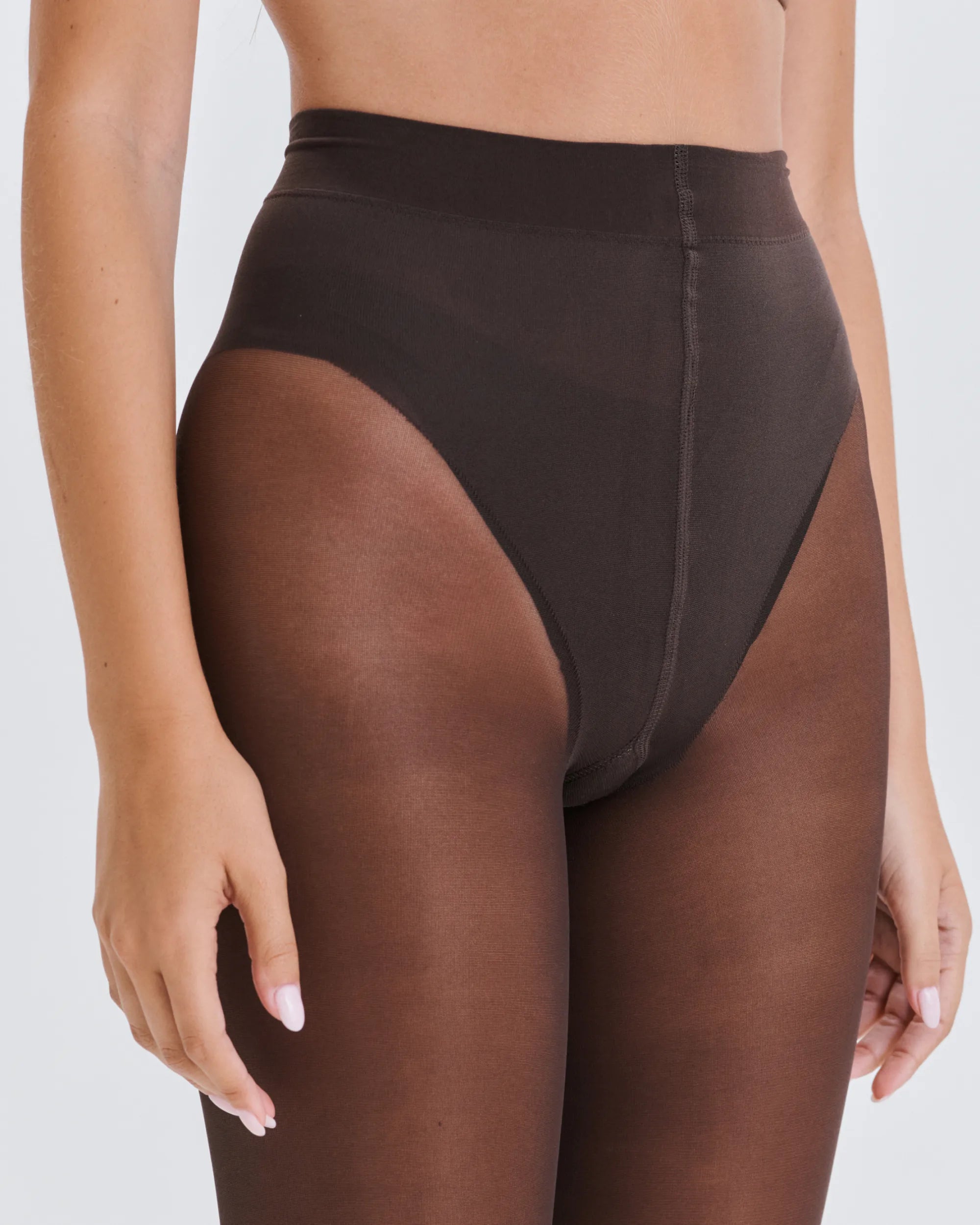 Collant Bikini Sculptant - Brown 40D
