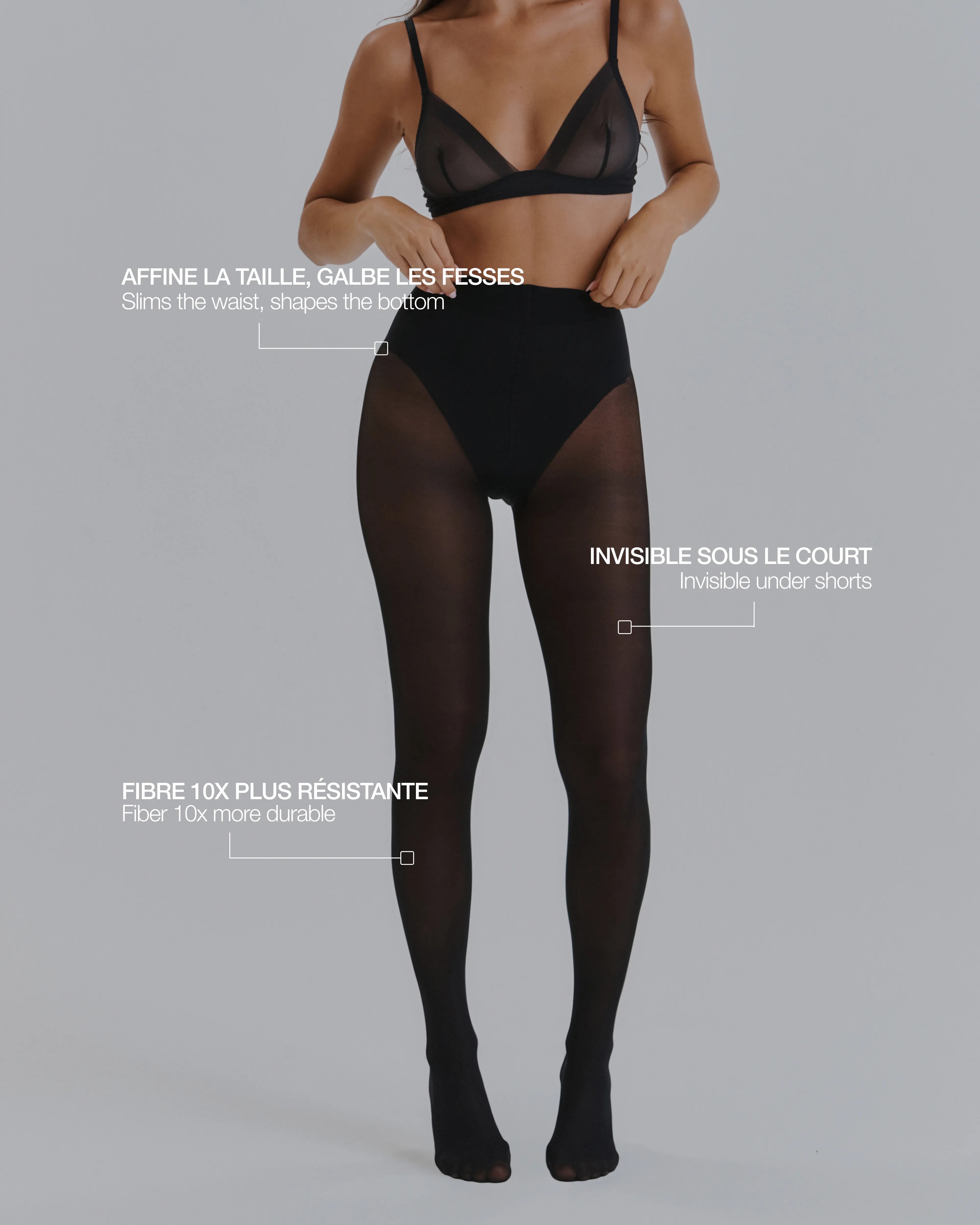 Collant Bikini Sculptant - Dark 40D