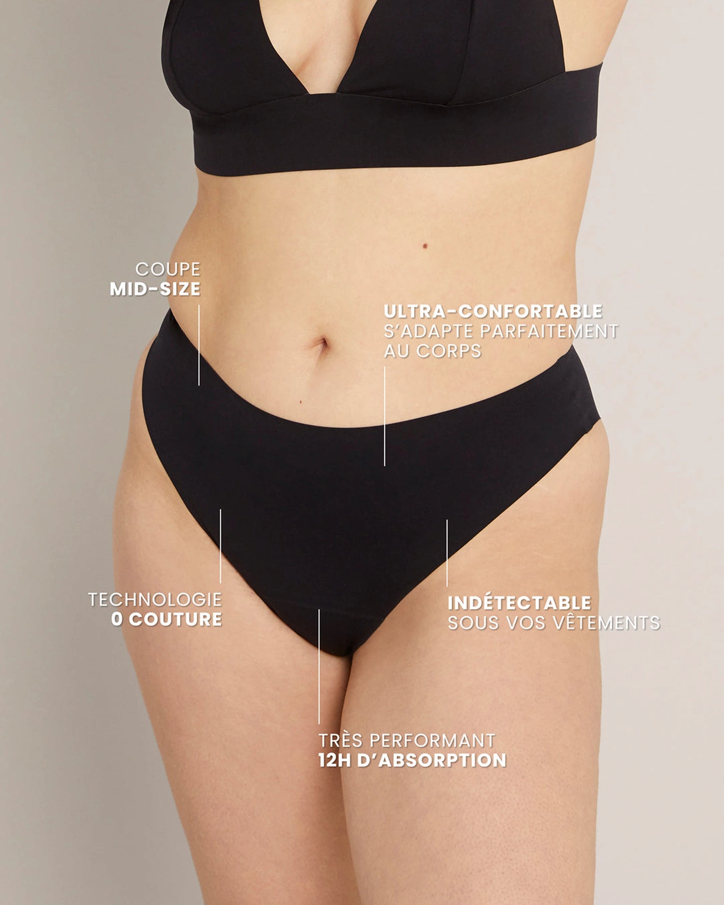 High-Waisted Medium-Flow Menstrual Brief