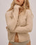Round Neck Cardigan with Alpaca - Beige