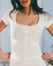 Pyjama Top - Off-White - Blooming Night