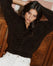 Cable-Sleeve Cardigan - Mocha