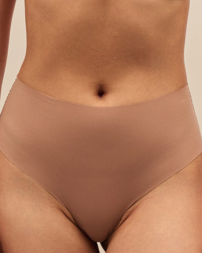 Seamless High-Waist Briefs The Lift - Nude