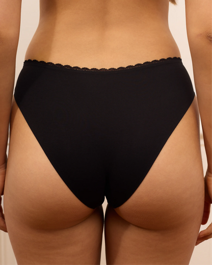 Culotte Cotton Lace - Dark