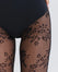 Floral Lace Tights - Dark