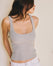 Ribbed Cotton Top - Light Grey