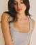 Ribbed Cotton Top - Light Grey