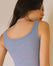 Top Coton Côtelé - Smoke Blue