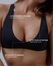 Hot Cotton Plunge Bra - Dark