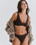Brassière Hot Décolleté Floral Lace - Mocha