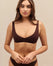 Hot Deep Plunge Mini Bra - Espresso