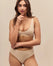 Hot Deep Plunge Mini Bra - Light Beige