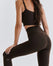 Legging Taille Haute Sport - Dark Brown