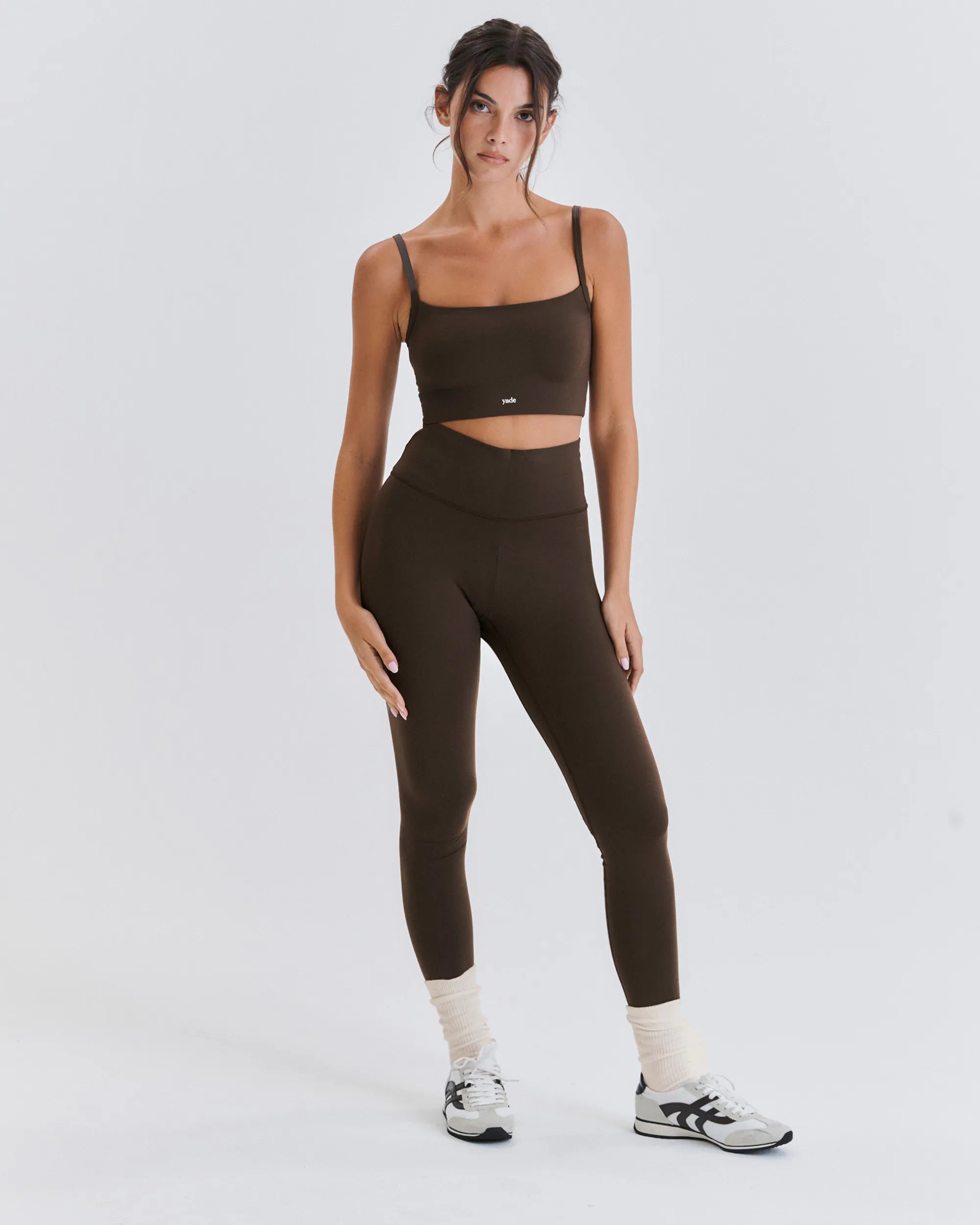 Legging Taille Haute Sport - Dark Brown