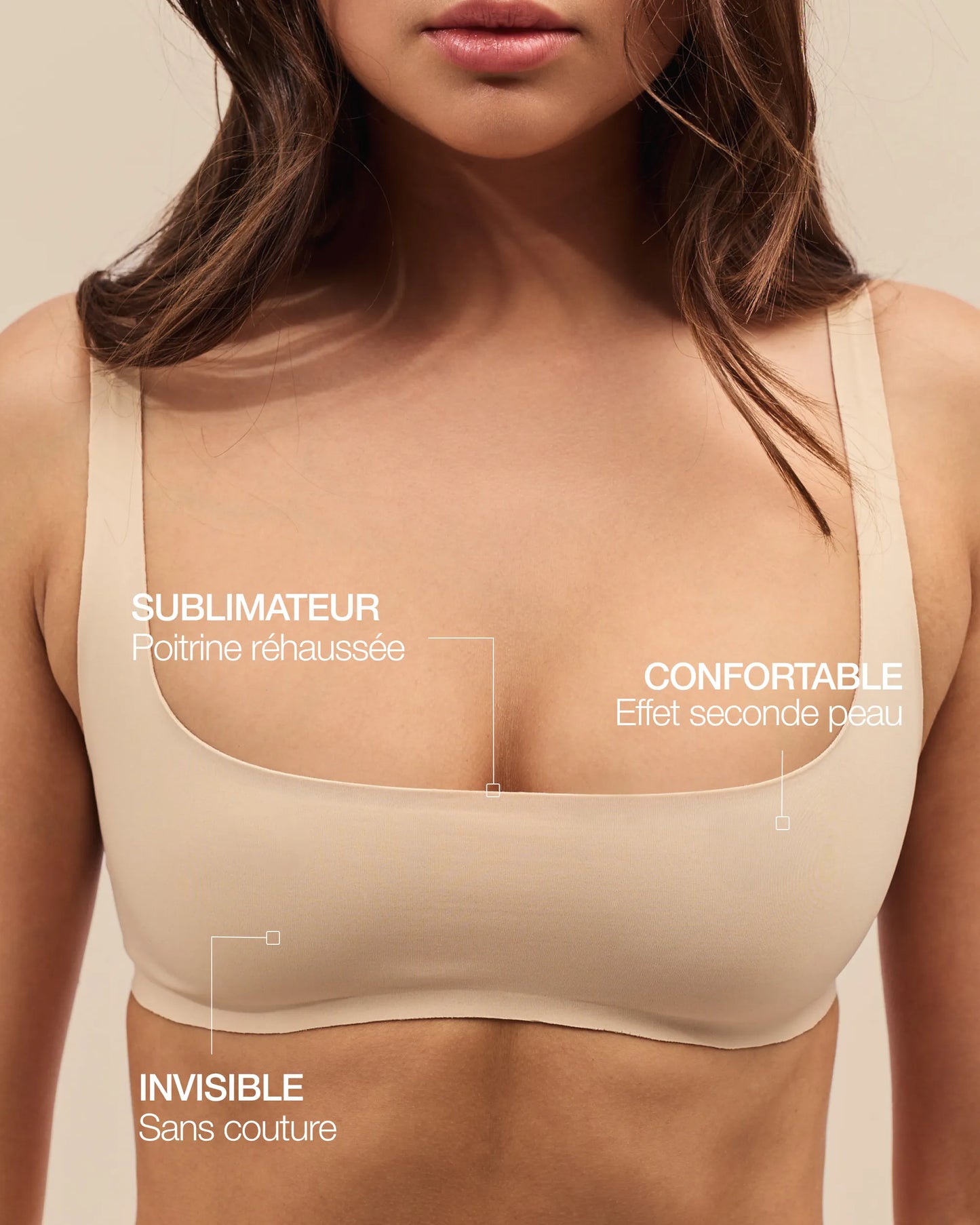 Mini Plumping Bra - Light Beige