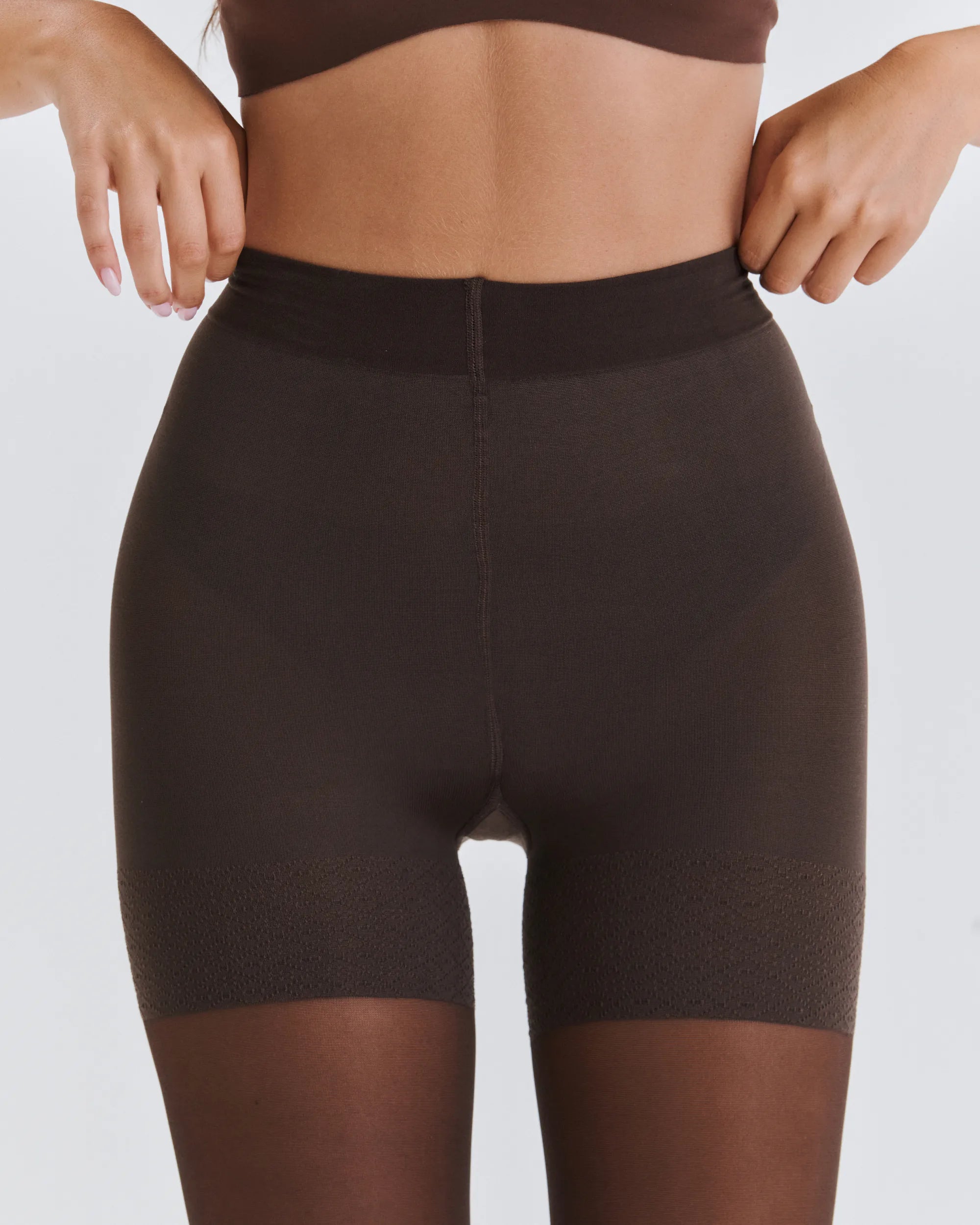 Collant Shorty Sculptant - Brown 40D