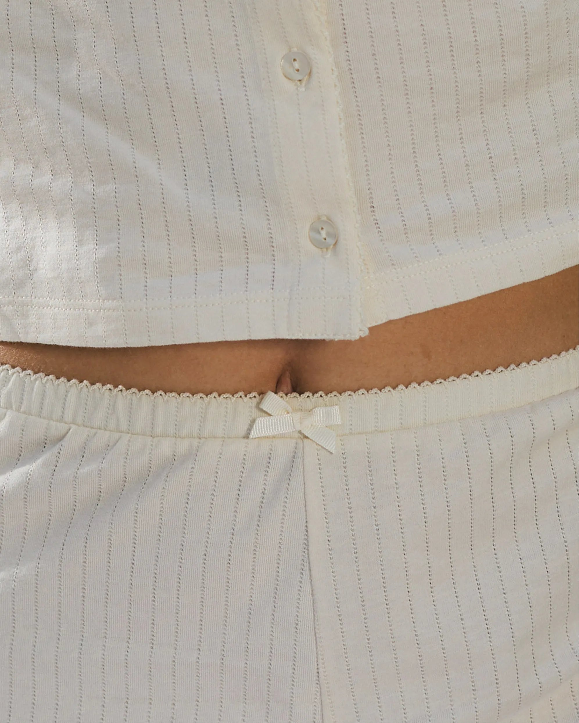 Short de pyjama - Off-White - Blooming Night