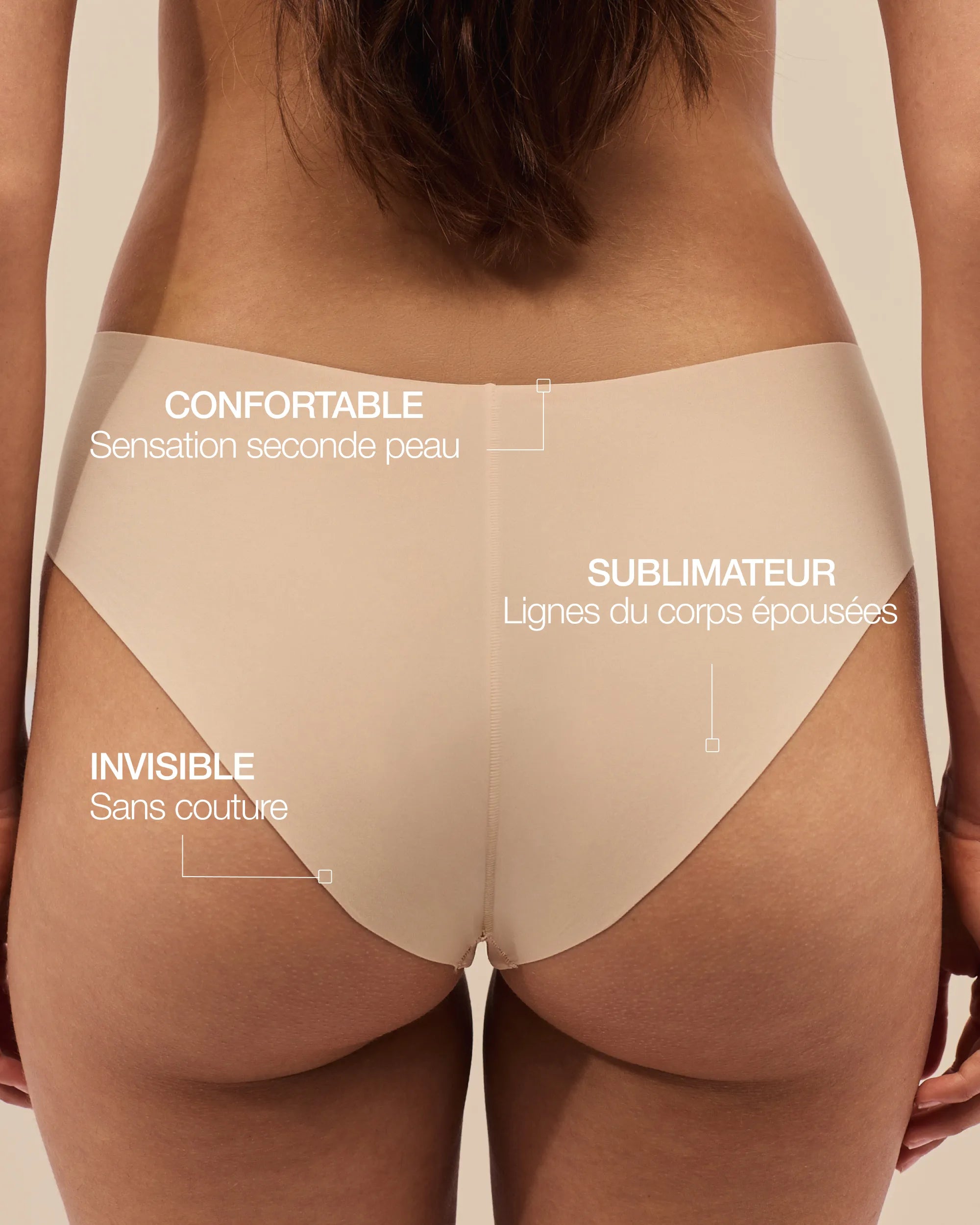 Shorty Sans Couture The Lift - Light Beige