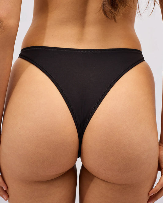 Cotton Thong - Dark