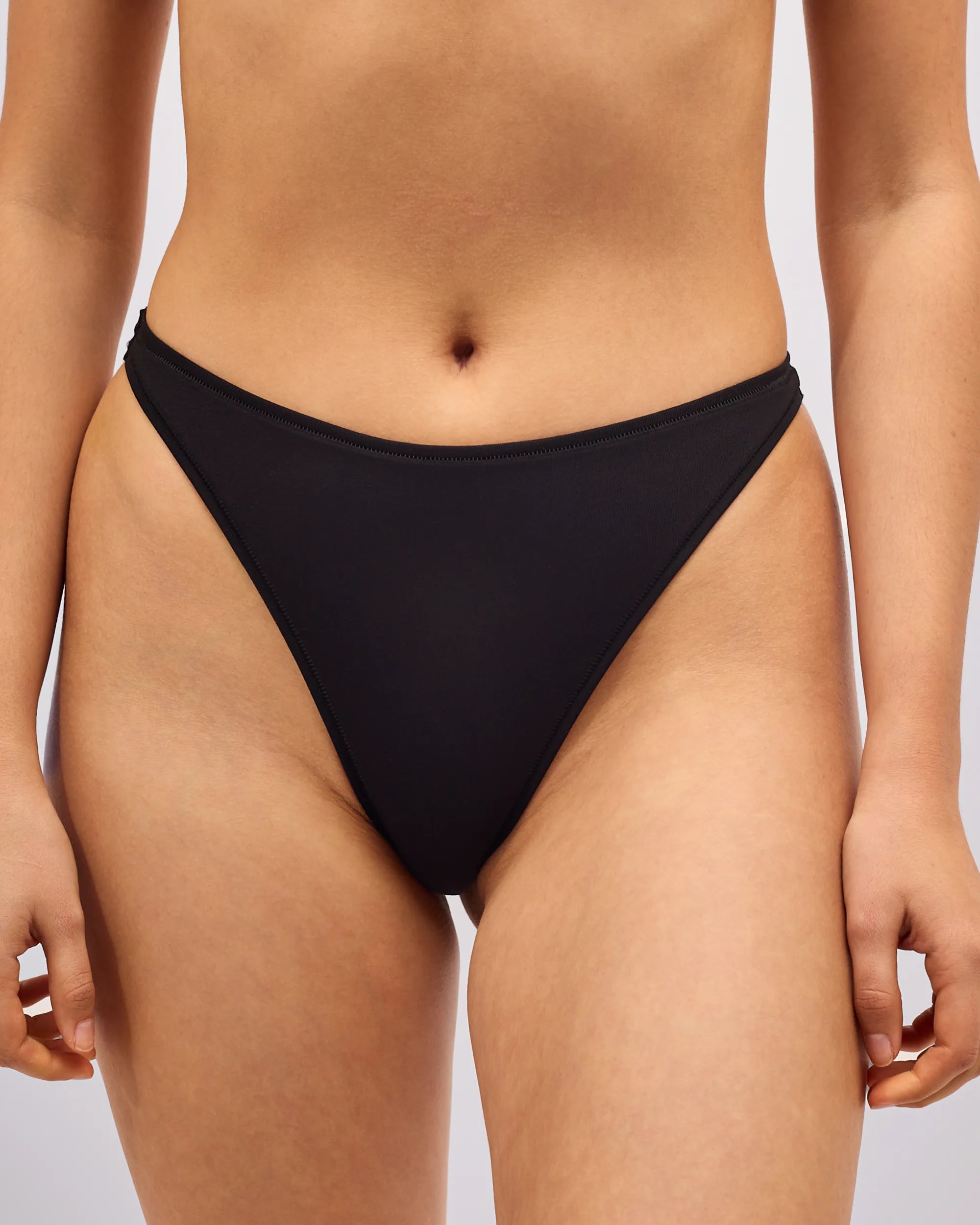 Cotton Thong - Dark