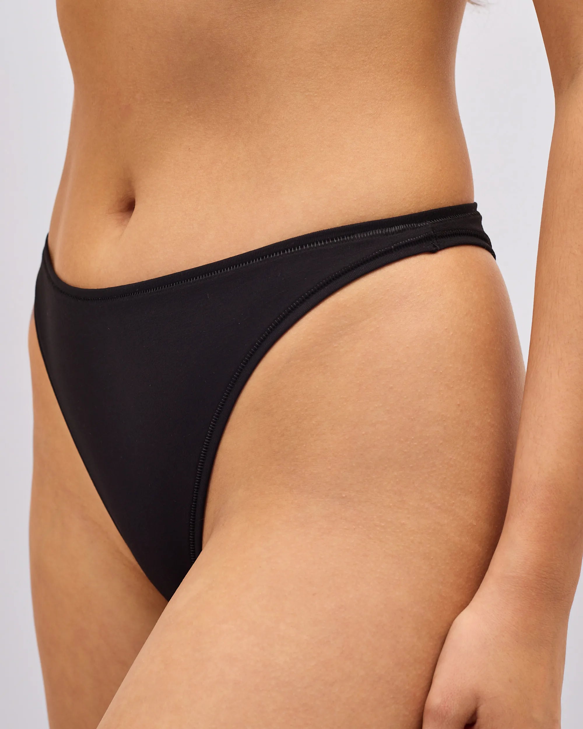 Cotton Thong - Dark