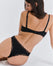 Floral Lace Thong - Dark