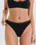 Floral Lace Thong - Dark