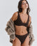 Tanga Floral Lace - Mocha