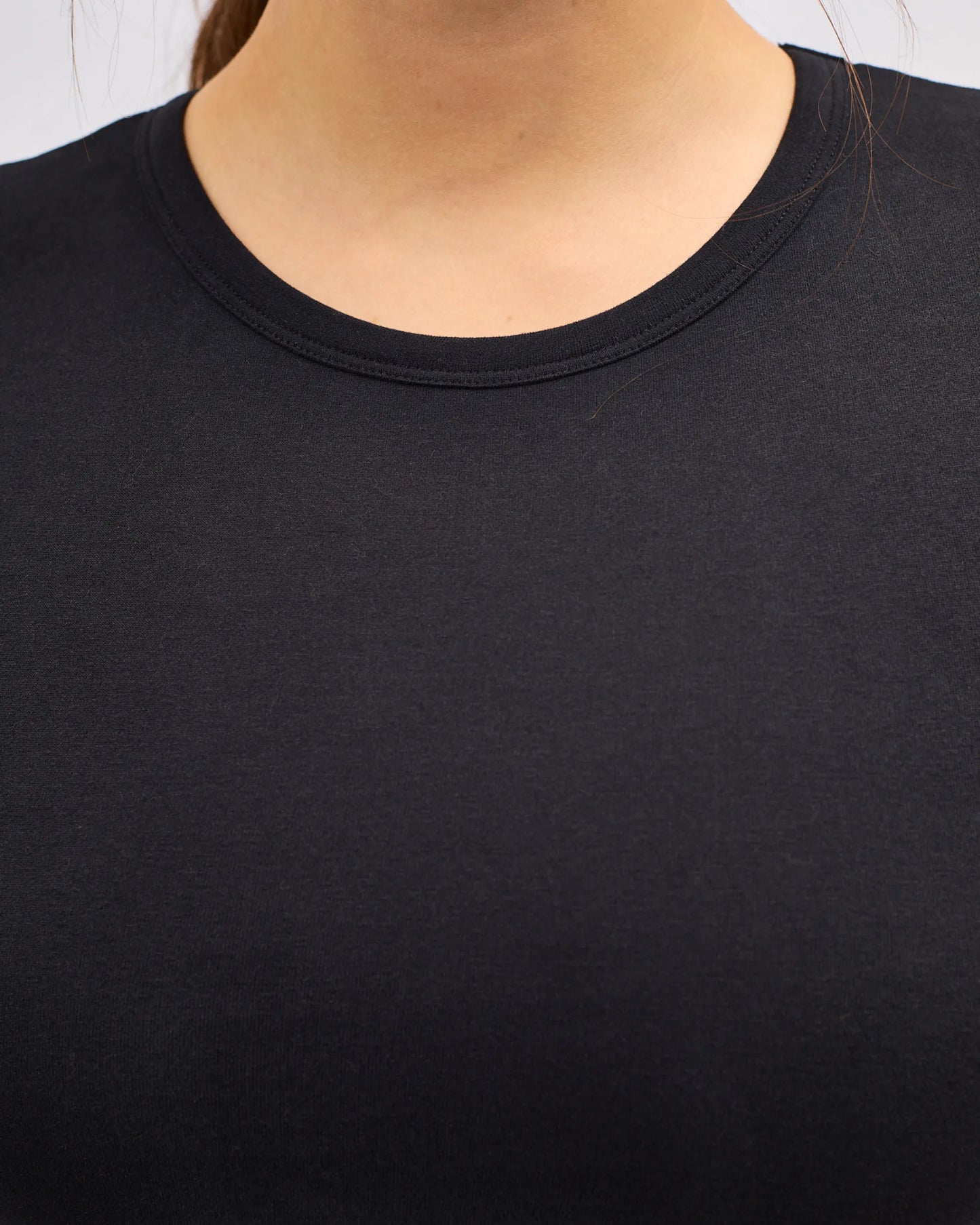 Tee-Shirt Col Rond Coton No Bra - Dark