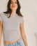 Tee-shirt Coton Côtelé - Light Grey