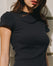 Ribbed Cotton T-Shirt - Dark