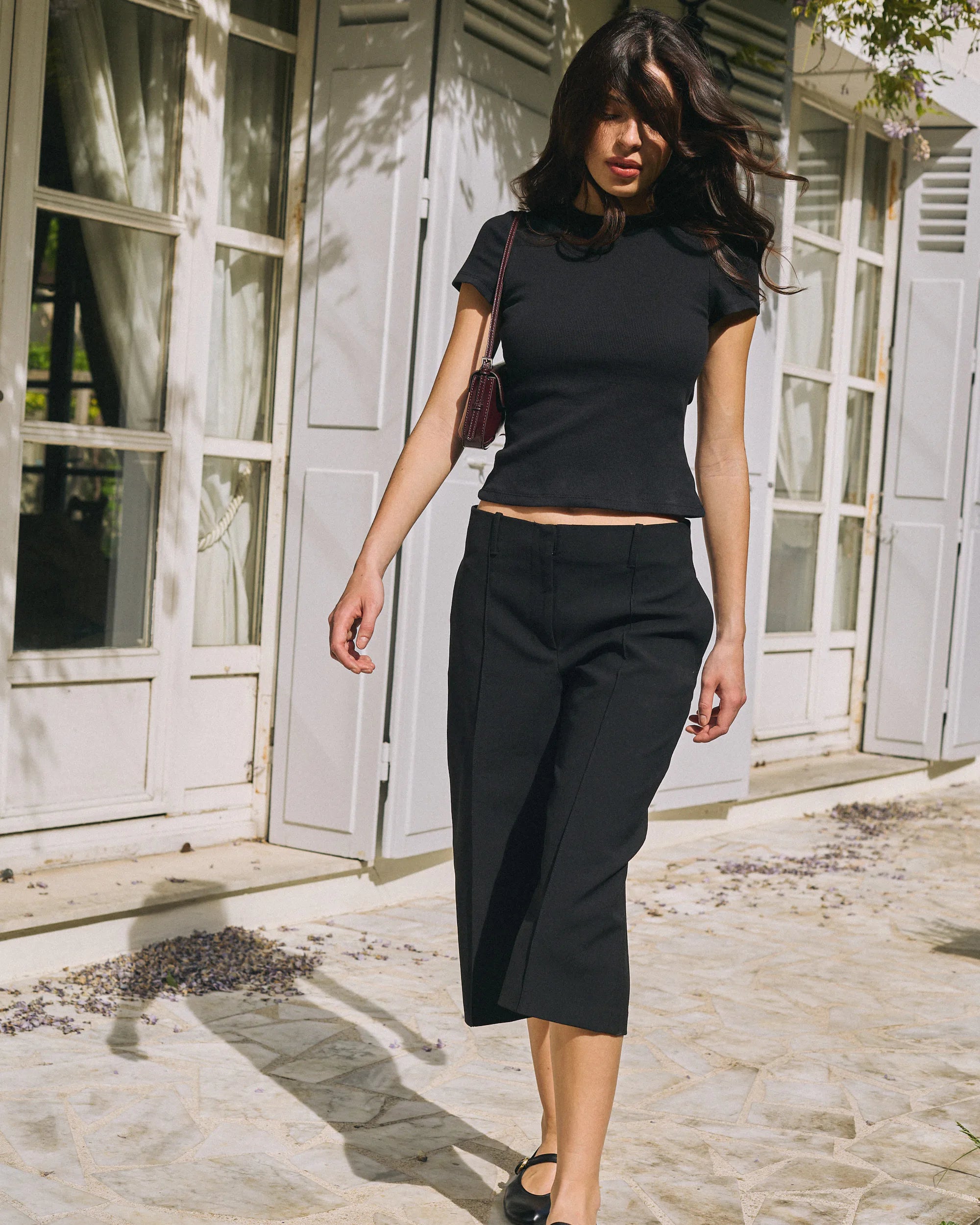 Ribbed Cotton Tee-shirt